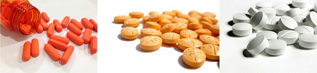 รูปตัวอย่างผงยาที่ผ่านการผสมด้วยเครื่อง ผสมยาแบบ V TYPE