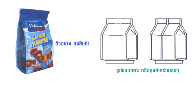 ตัวอย่างสินค้า / รูปแบบซองบรรจุสินค้า
