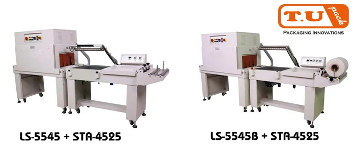 เครื่องห่อและอบฟิล์มหด แบบกึ่งอัตโนมัติ รุ่น LS-5545 + STA-4525 / LS-5545B + STA-4525