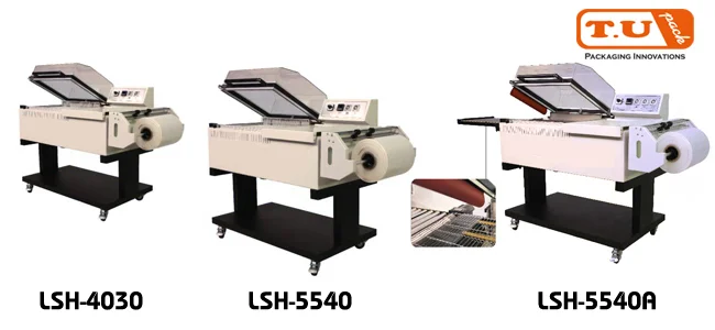 เครื่องห่อและอบฟิล์มหด 2in1 แบบกึ่งอัตโนมัติ รุ่น LSH-4030/ LSH-5540/ LSH-5540A/ LSH-8060