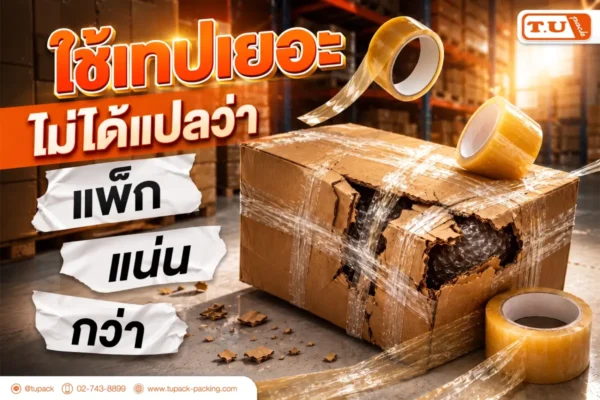 ใช้เทปเยอะ ไม่ได้แปลว่าแพ็กแน่นกว่า
