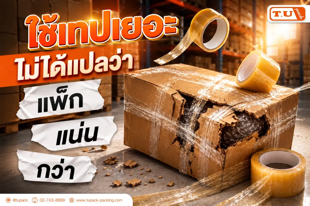 ใช้เทปเยอะ ไม่ได้แปลว่าแพ็กแน่นกว่า