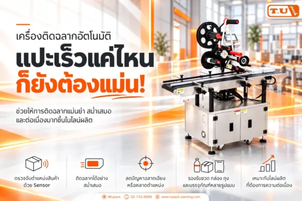 เครื่องติดฉลากอัตโนมัติ แปะเร็วแค่ไหนก็